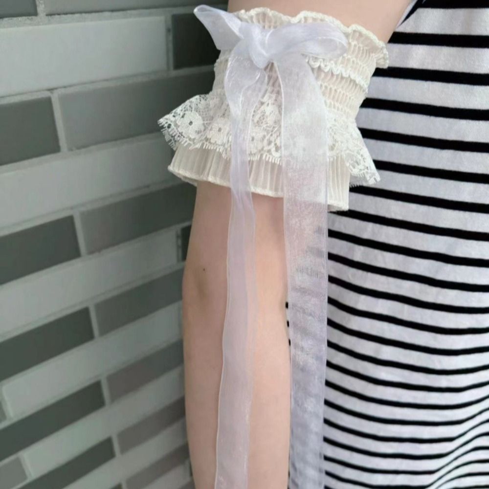 Fashion Lace Lolita Arm Sleeve - огляд і ціна Elastic Lace Trim