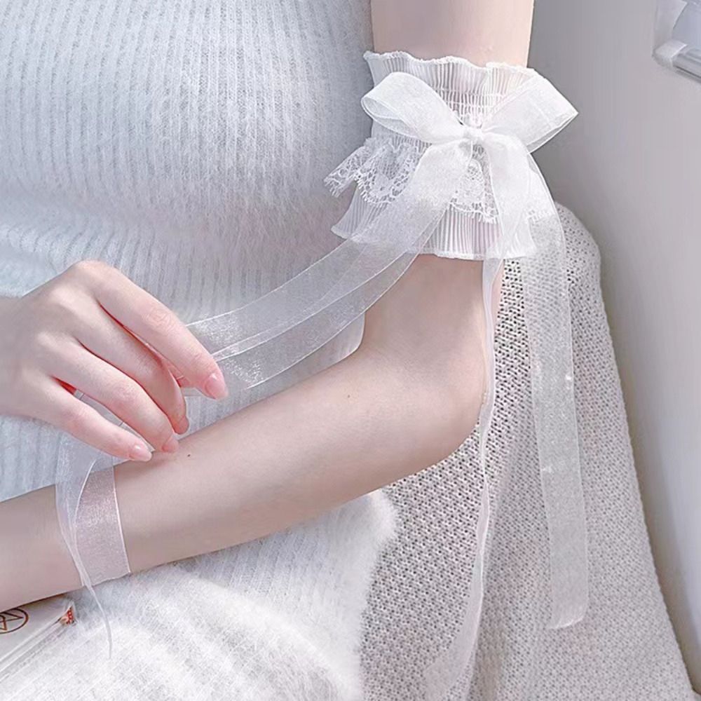 Fashion Lace Lolita Arm Sleeve - огляд і ціна Elastic Lace Trim