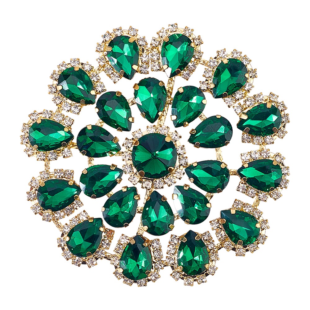 Brass Rhinestone Applique Roun - огляд і ціна Sew On Rhinestone