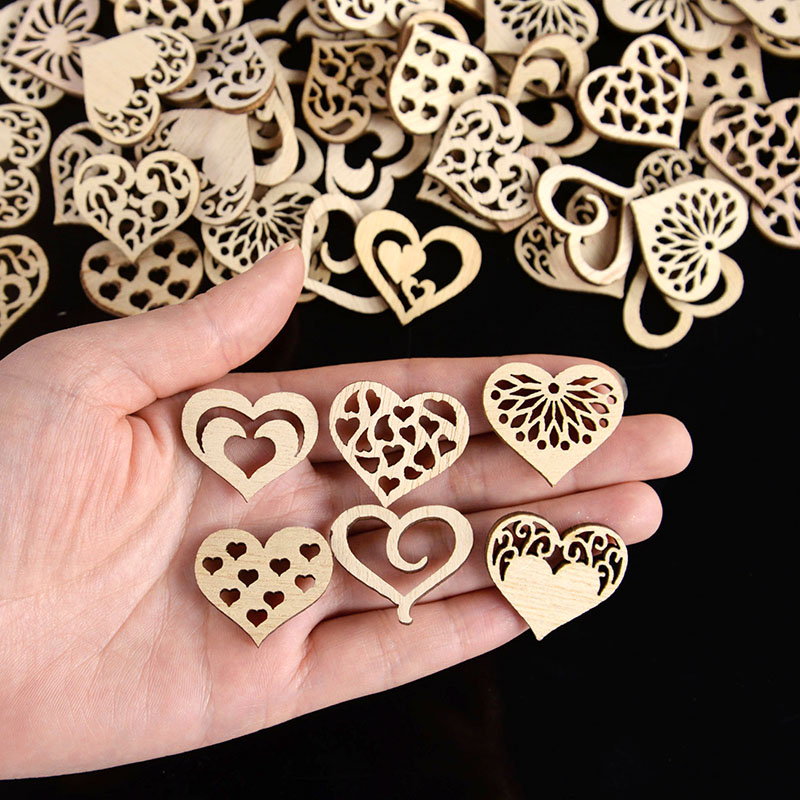 50/100pcs Hollowed Heart Patte - огляд і ціна Embellish Craft