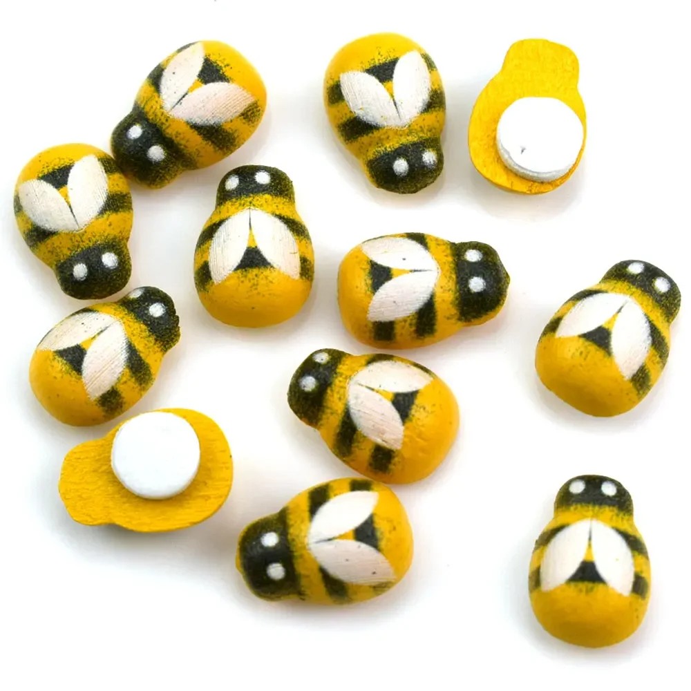 50pcs Yellow Wood Glue Buttons - огляд і ціна Embellishment Glue Craft