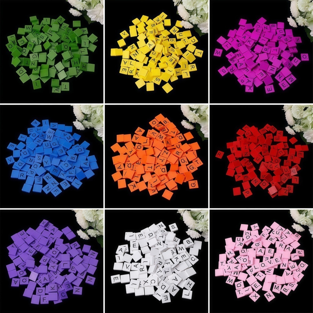 100PCS  Wooden Letter Cubes fo - огляд і ціна Embellish Craft