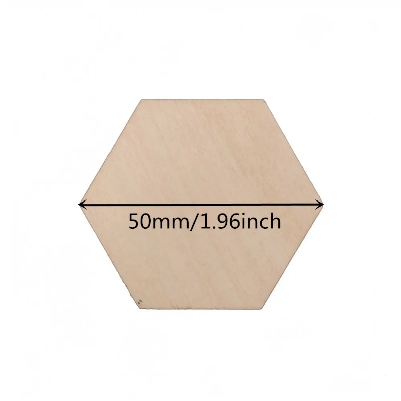 10-120mm Wooden Hexagon Blank  - огляд і ціна Embellish Craft