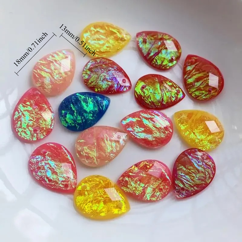 15pcs 13*18mm Tear drop Rhines - огляд і ціна Sew On Rhinestone