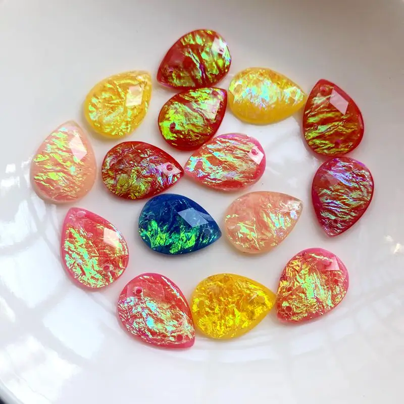 15pcs 13*18mm Tear drop Rhines - огляд і ціна Sew On Rhinestone