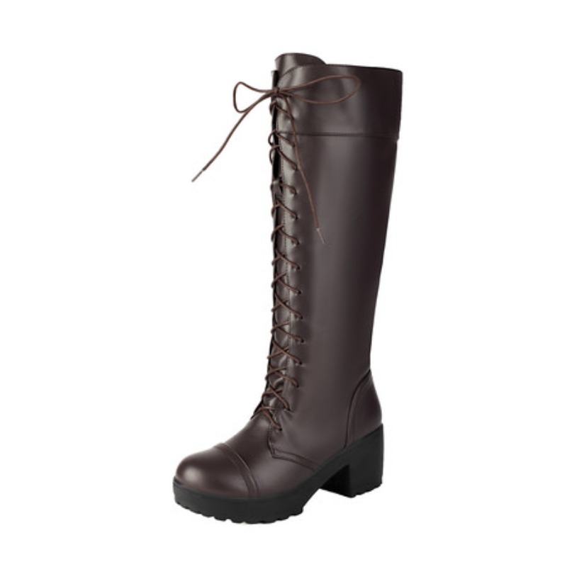Womens Knee High Lace Up Comba - огляд і ціна Guipure Lace Panel