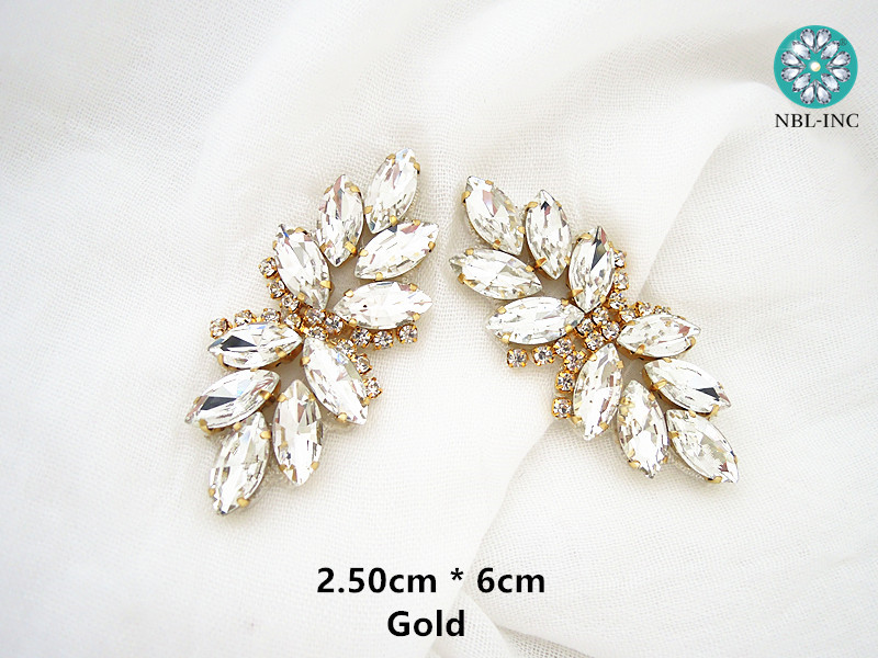 (1PC) Silver gold rhinestone b - огляд і ціна Sew On Rhinestone