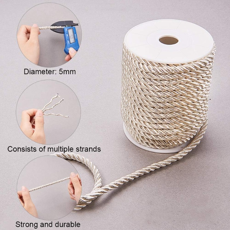 About 50 Feet Craft Nylon Rope - огляд і ціна Cord Trim Twisted